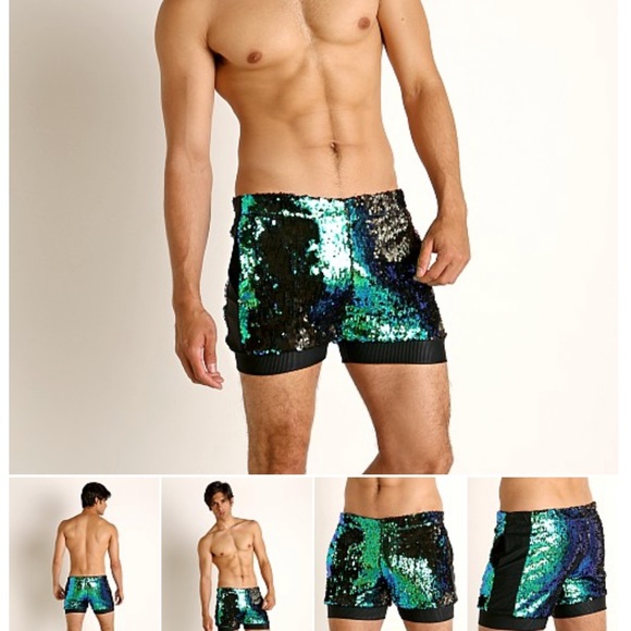 NWT LASC transformer sequinned sparkle trunks - Picture 1 of 7